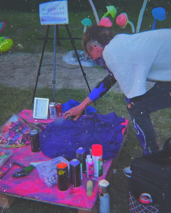 Toronto artists collective goes to live paint at festival, Sonic Springs 2024