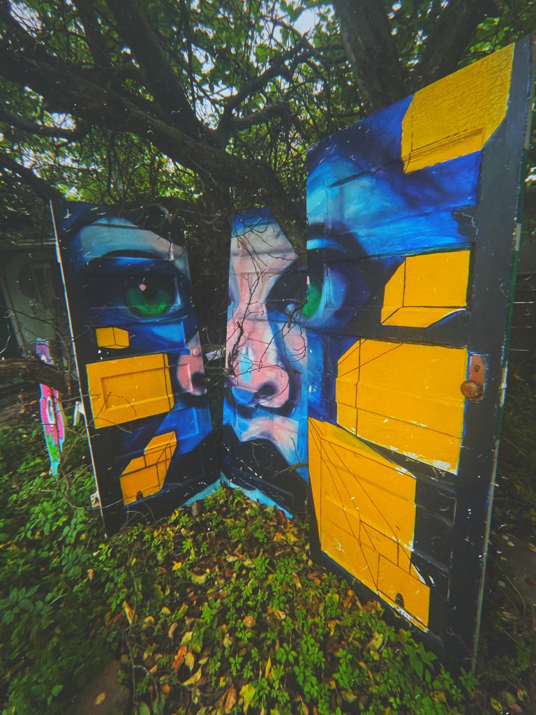 Nicholas Ridiculous exploring Art on Barton Immersive Gallery Project