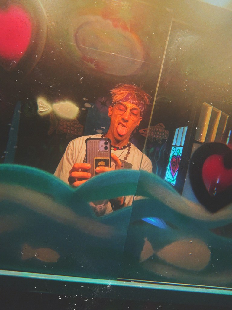 Nicholas Ridiculous exploring Art on Barton Immersive Gallery Project