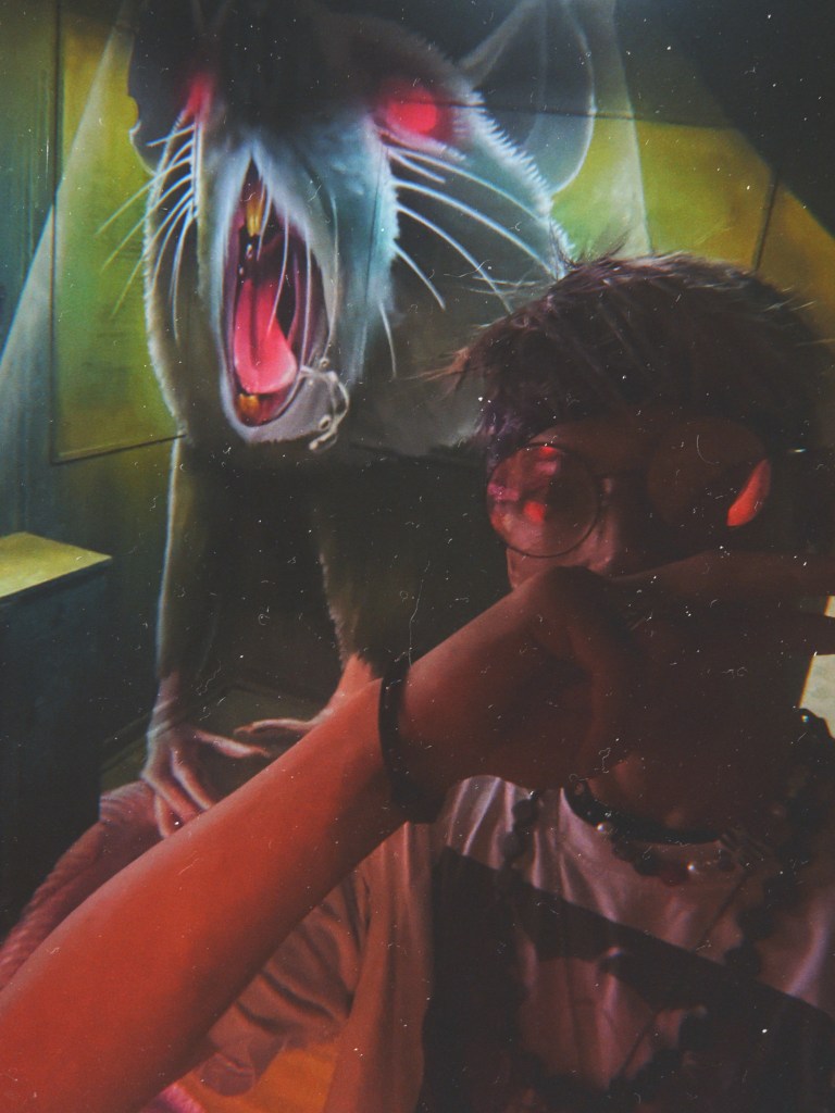 Nicholas Ridiculous exploring Art on Barton Immersive Gallery Project