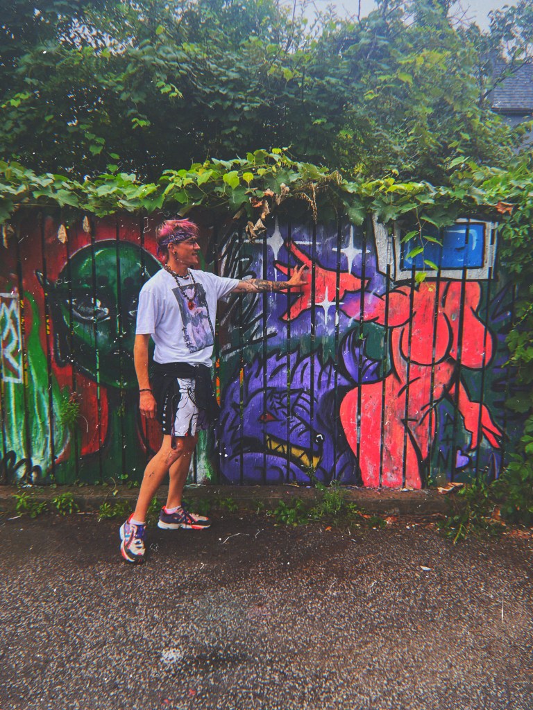 Nicholas Ridiculous exploring Art on Barton Immersive Gallery Project