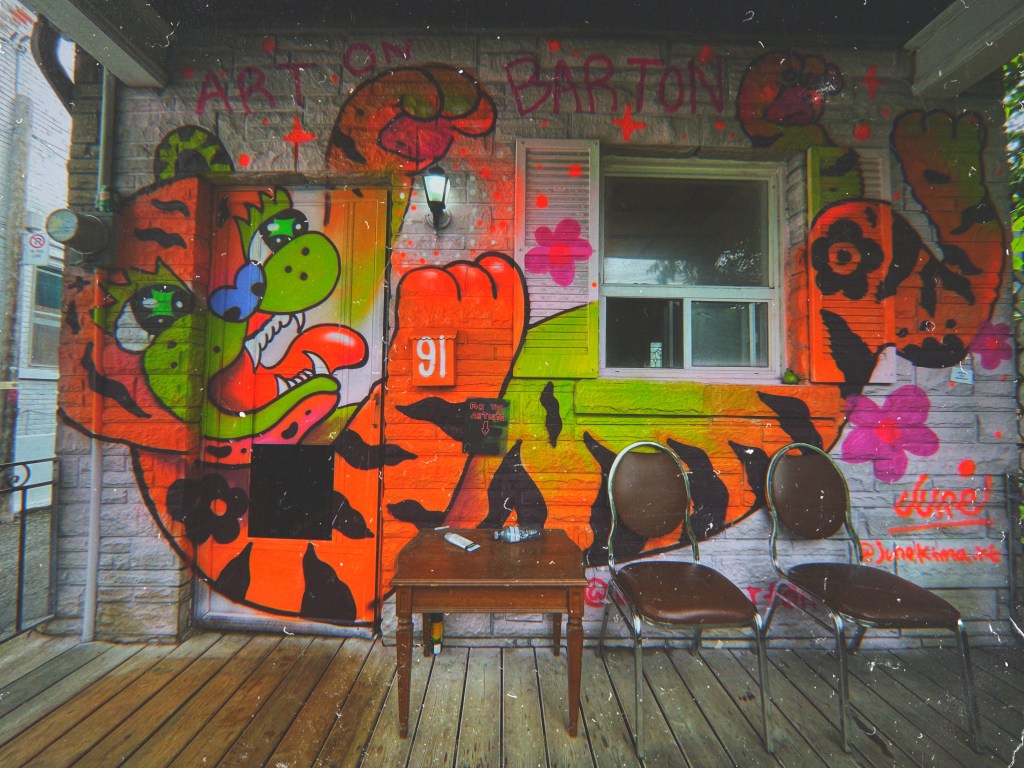 Nicholas Ridiculous exploring Art on Barton Immersive Gallery Project